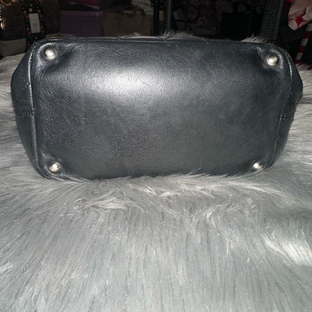 CHANEL Cambon Black and Cream Quilted Tote with pink interior - Picture 12 of 12